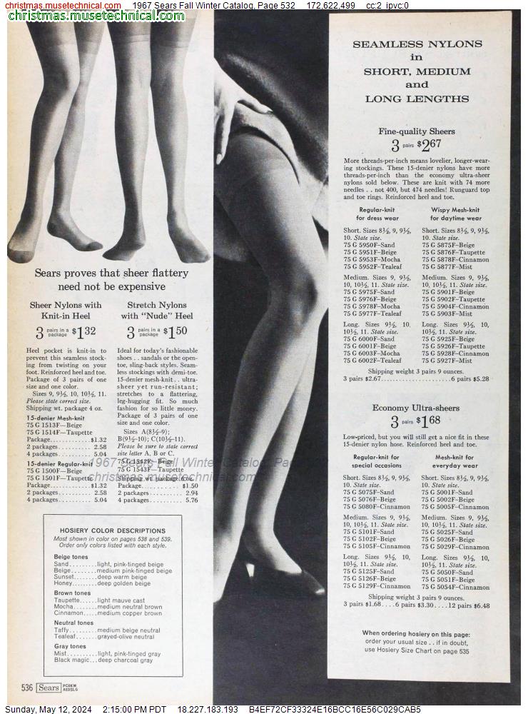 1967 Sears Fall Winter Catalog, Page 532