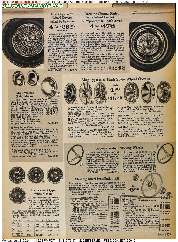 1968 Sears Spring Summer Catalog 2, Page 857