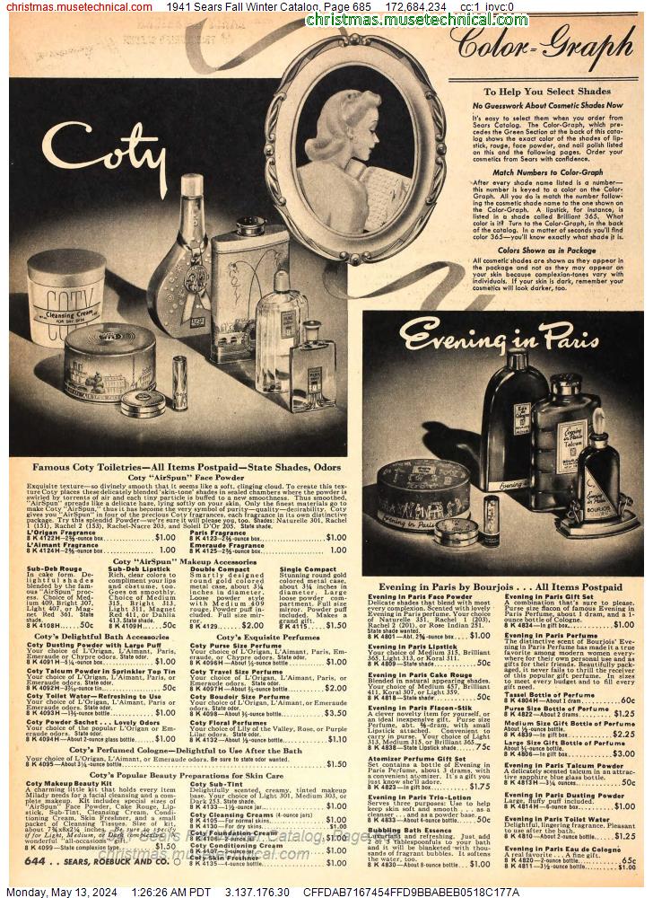 1941 Sears Fall Winter Catalog, Page 685