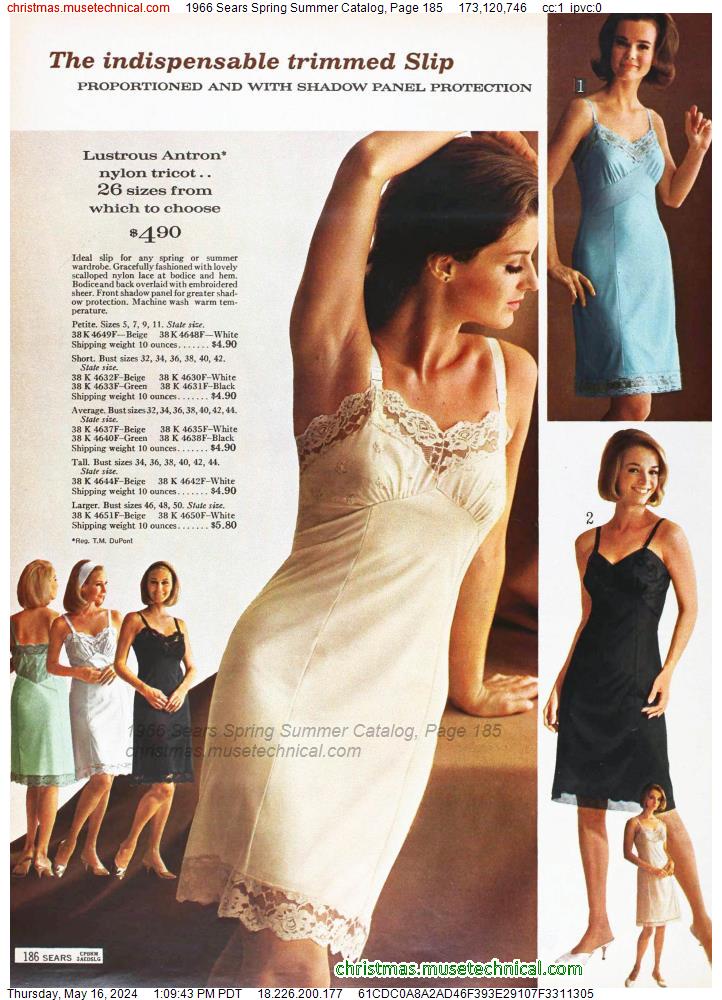 1966 Sears Spring Summer Catalog, Page 185