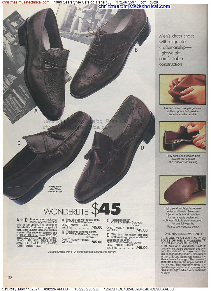 1989 Sears Style Catalog, Page 188