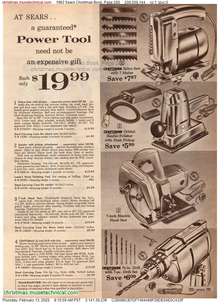 1963 Sears Christmas Book, Page 285