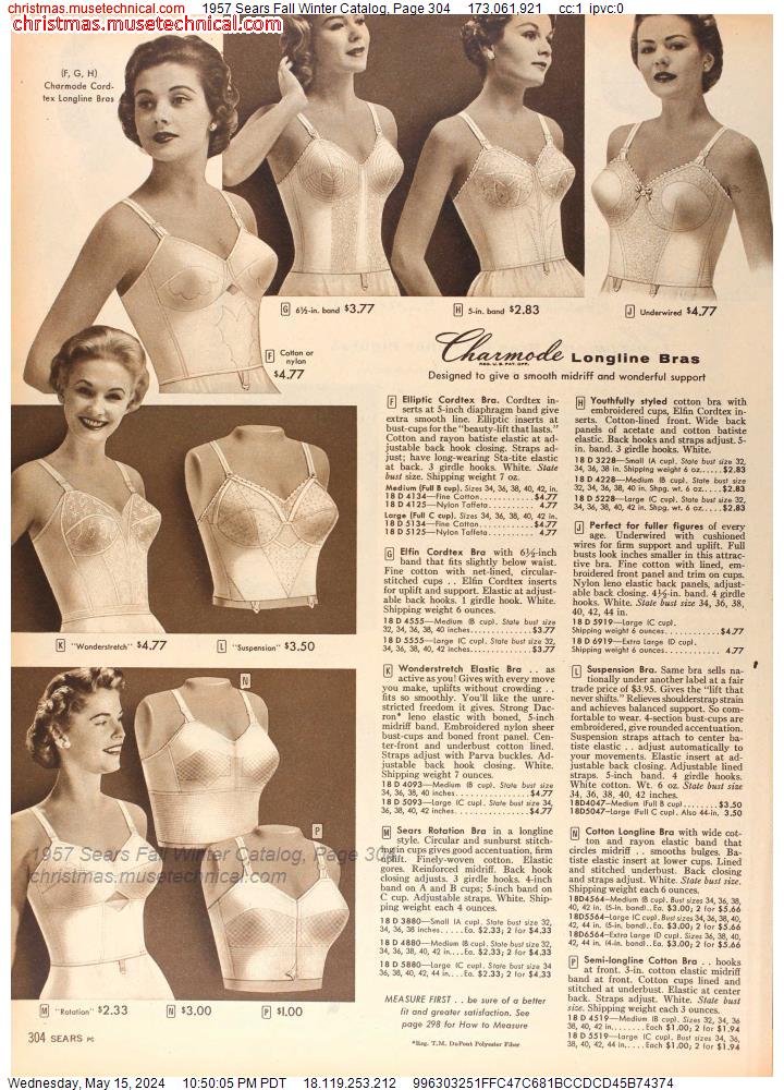 1957 Sears Fall Winter Catalog, Page 304
