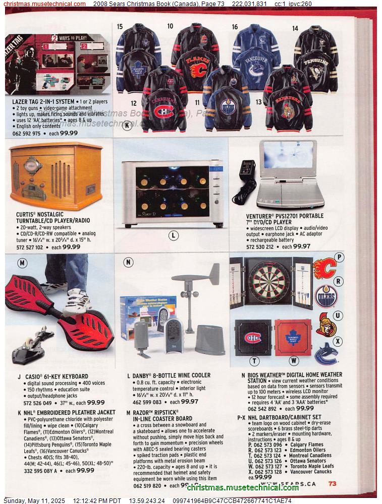 2008 Sears Christmas Book (Canada), Page 73