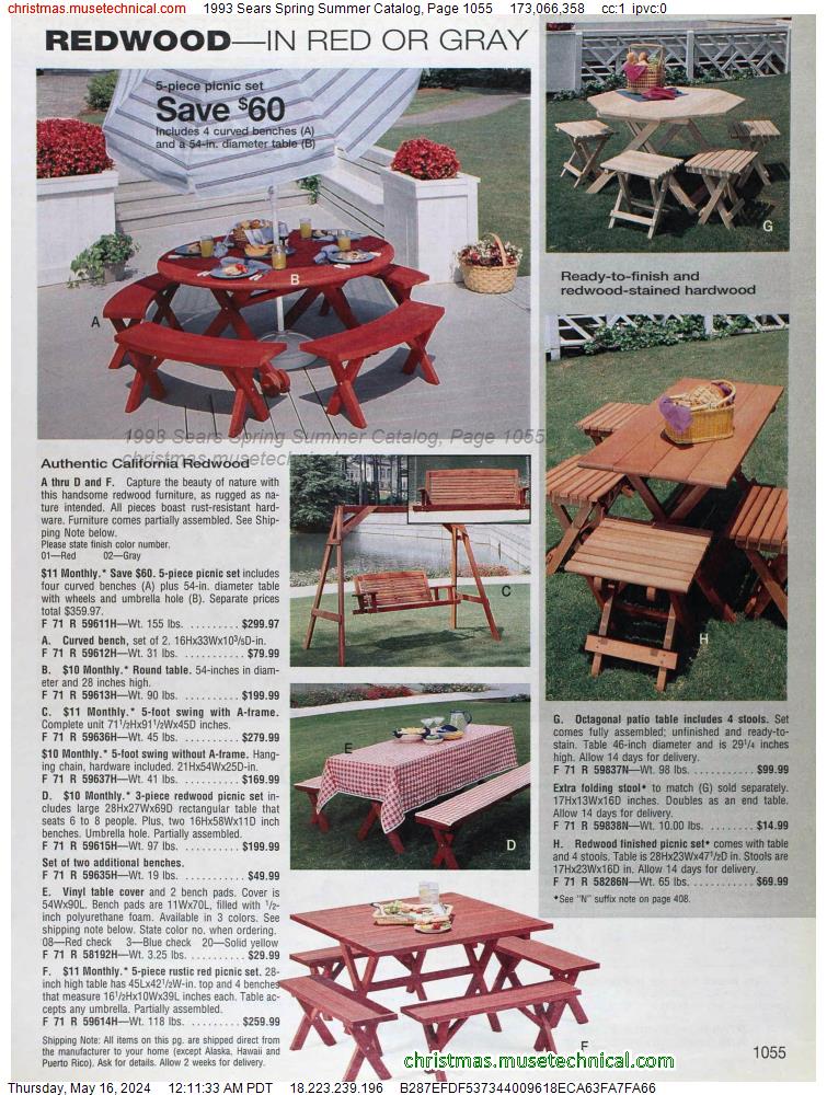 1993 Sears Spring Summer Catalog, Page 1055