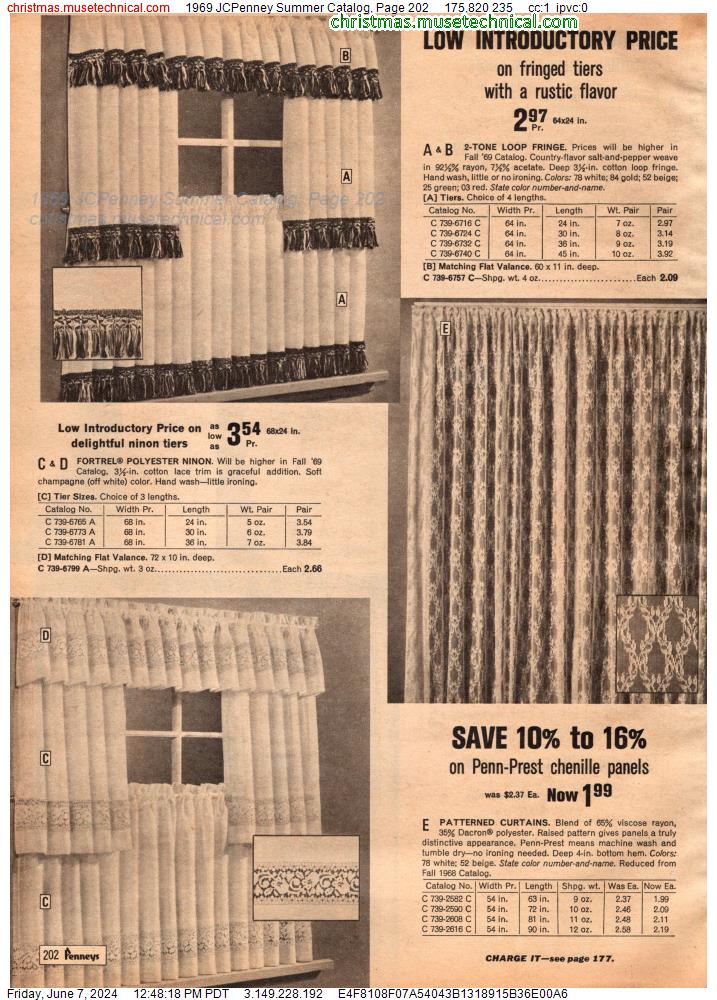 1969 JCPenney Summer Catalog, Page 202