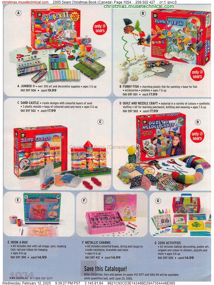 2005 Sears Christmas Book (Canada), Page 1054