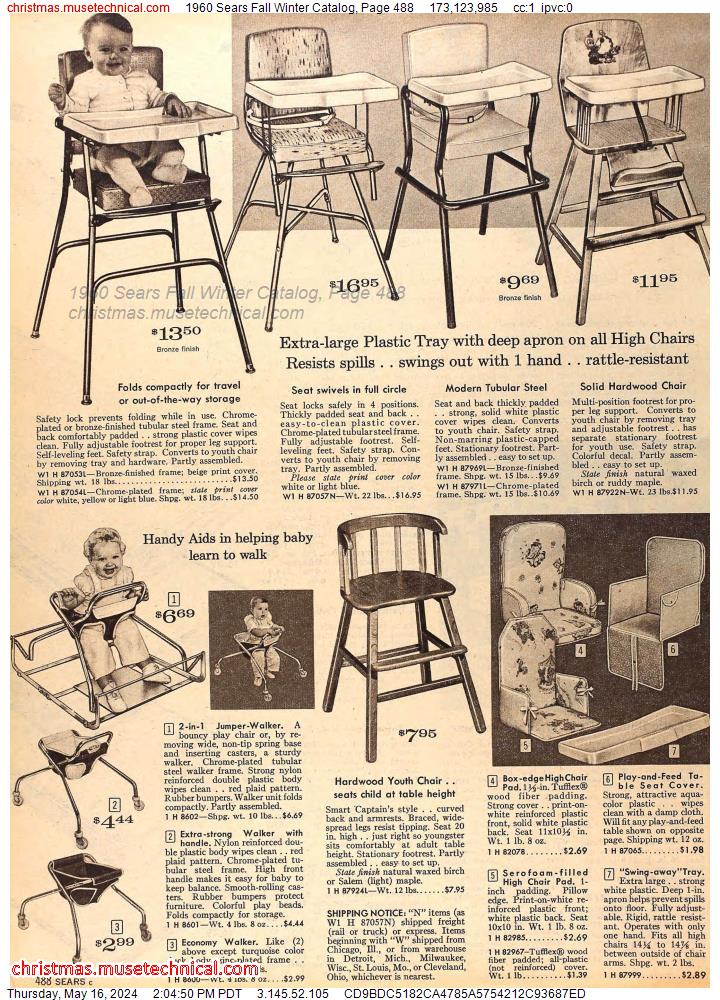 1960 Sears Fall Winter Catalog, Page 488