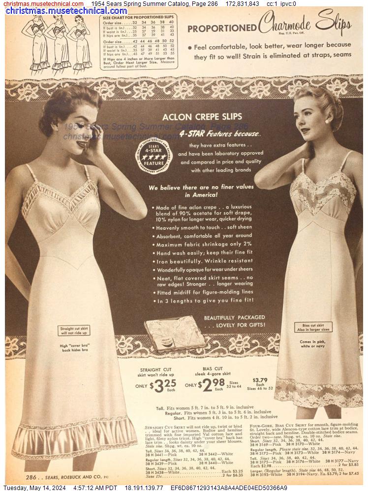1954 Sears Spring Summer Catalog, Page 286