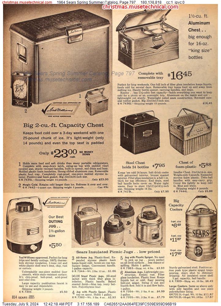 1964 Sears Spring Summer Catalog, Page 797