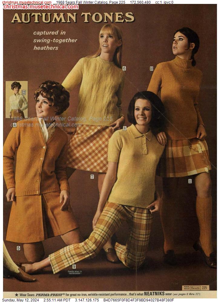 1968 Sears Fall Winter Catalog, Page 225