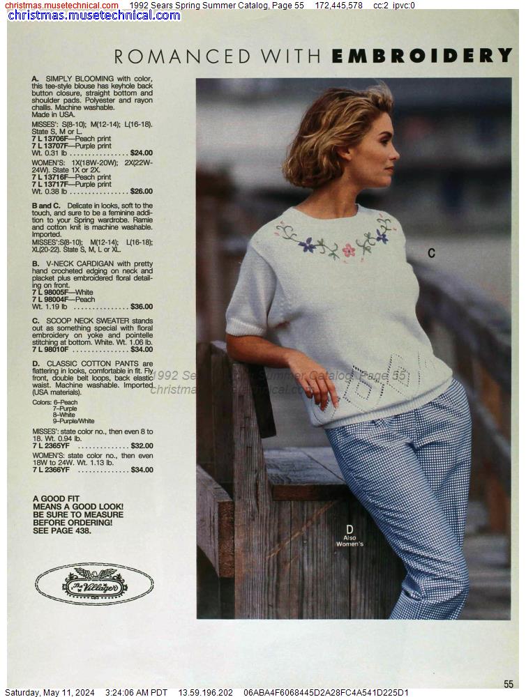 1992 Sears Spring Summer Catalog, Page 55