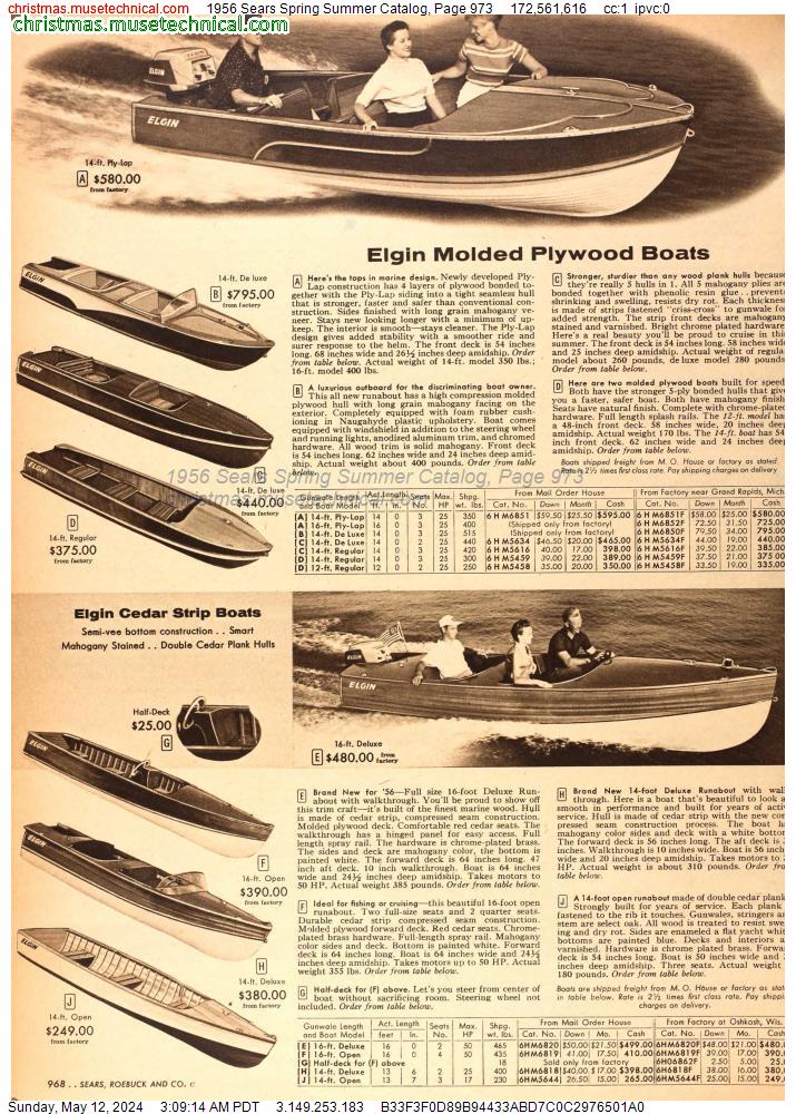 1956 Sears Spring Summer Catalog, Page 973