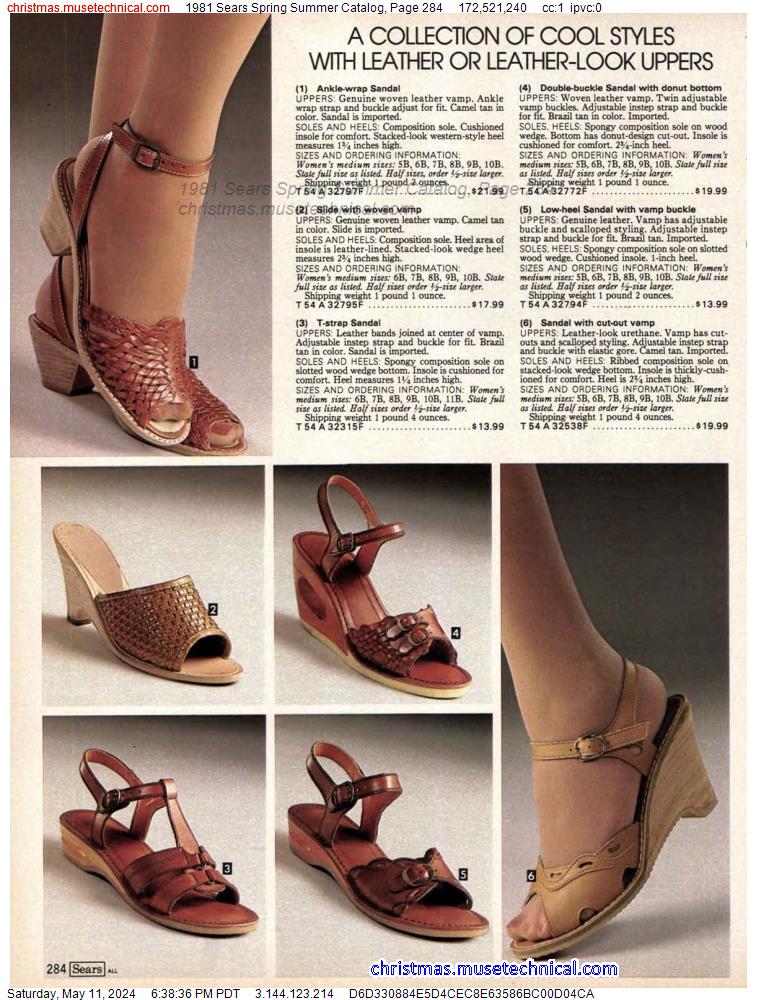 1981 Sears Spring Summer Catalog, Page 284