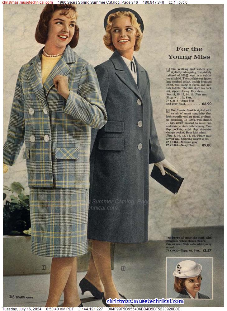 1960 Sears Spring Summer Catalog, Page 346