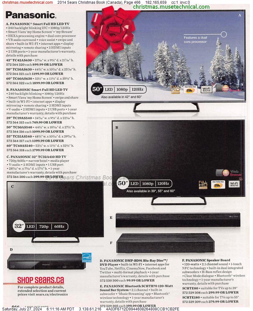 2014 Sears Christmas Book (Canada), Page 466