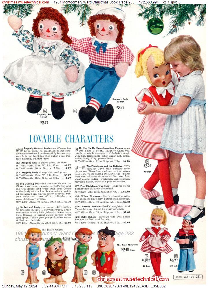 1961 Montgomery Ward Christmas Book, Page 283