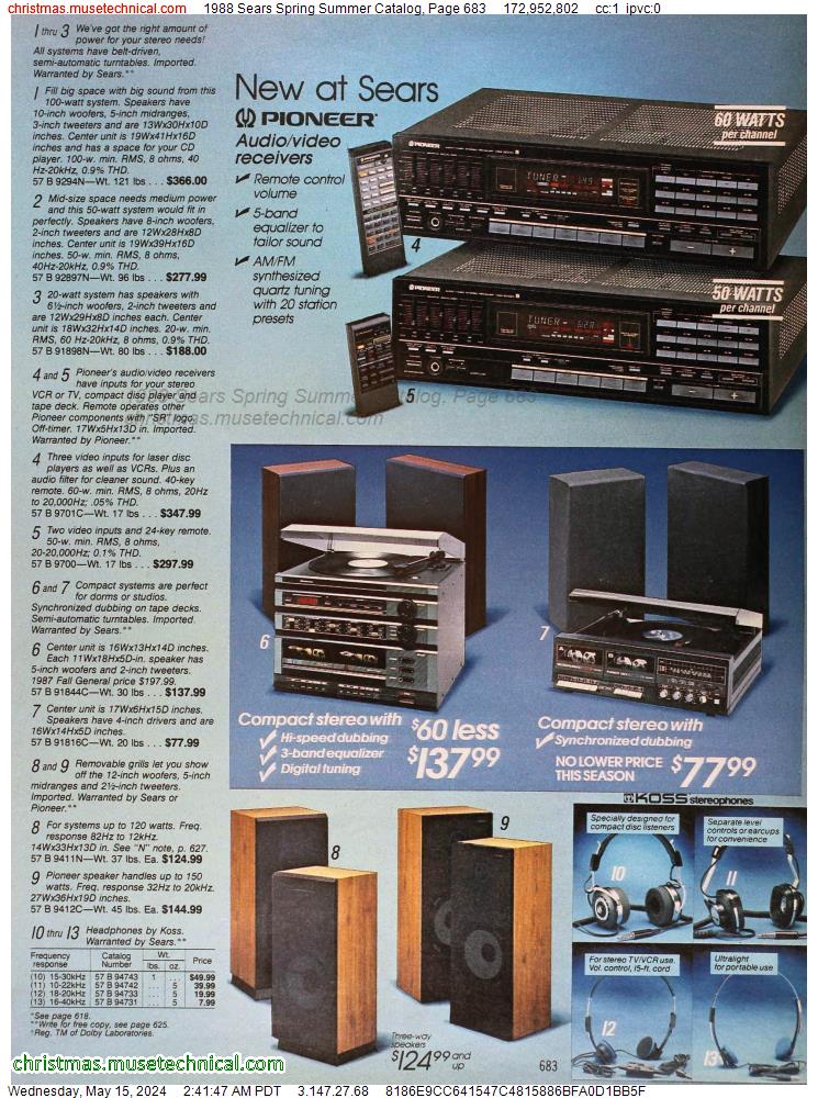 1988 Sears Spring Summer Catalog, Page 683