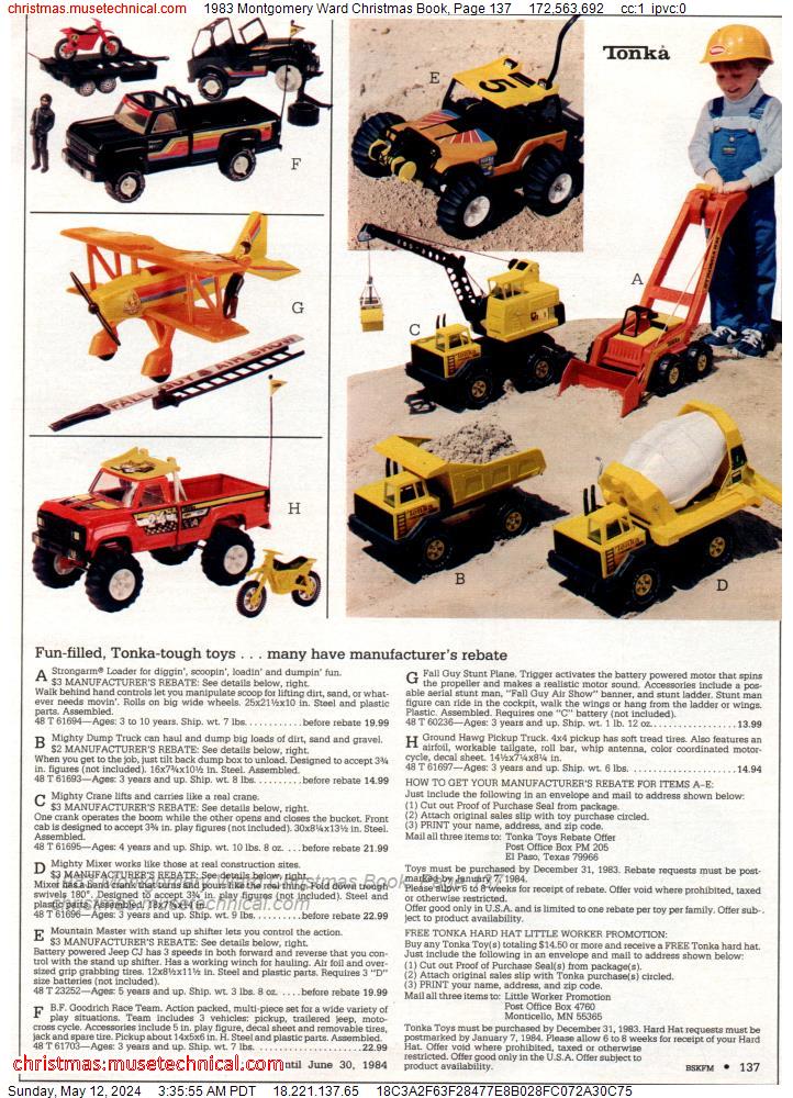 1983 Montgomery Ward Christmas Book, Page 137