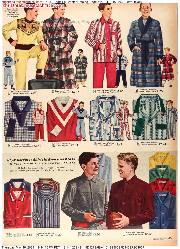 1957 Sears Fall Winter Catalog, Page 515