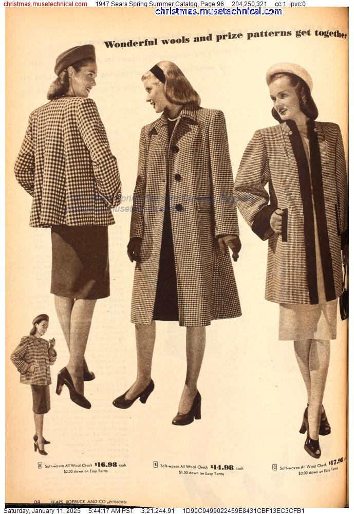 1947 Sears Spring Summer Catalog, Page 96