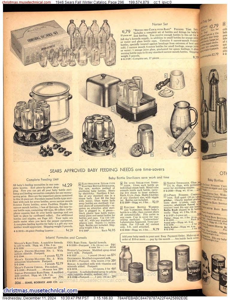 1946 Sears Fall Winter Catalog, Page 296