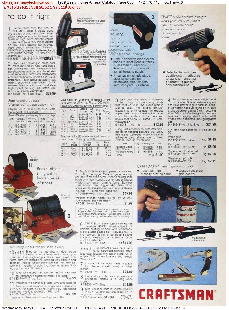 1989 Sears Home Annual Catalog, Page 688
