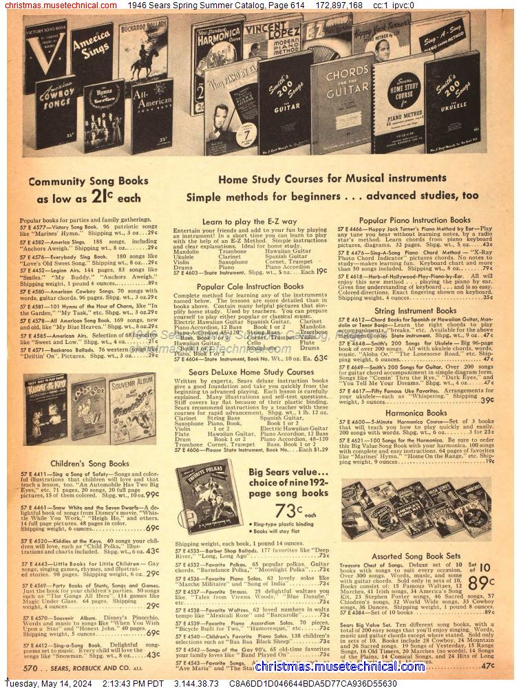 1946 Sears Spring Summer Catalog, Page 614