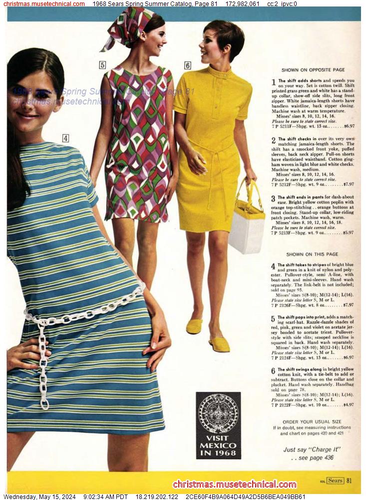 1968 Sears Spring Summer Catalog, Page 81