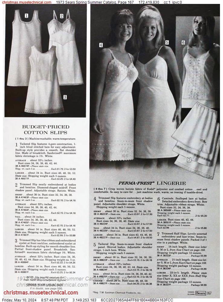 1973 Sears Spring Summer Catalog, Page 167