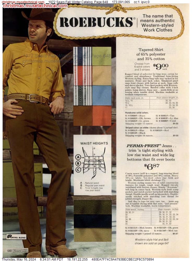 1972 Sears Fall Winter Catalog, Page 648
