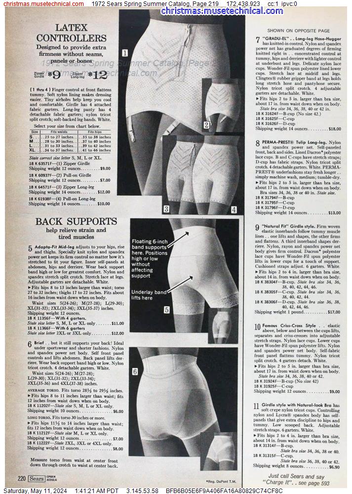 1972 Sears Spring Summer Catalog, Page 219