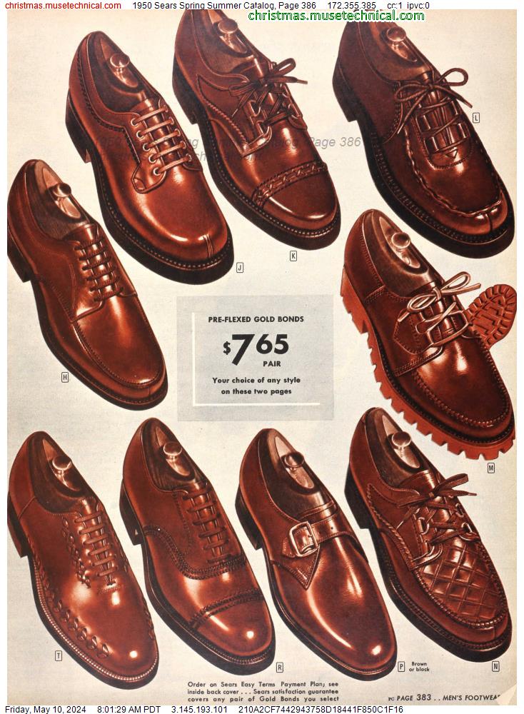 1950 Sears Spring Summer Catalog, Page 386
