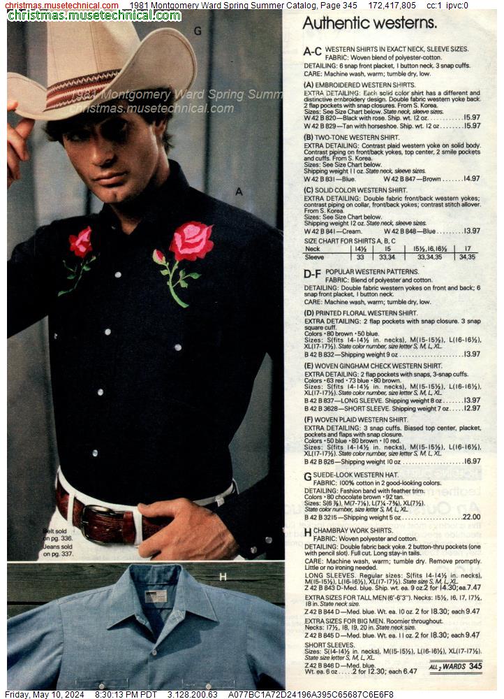 1981 Montgomery Ward Spring Summer Catalog, Page 345