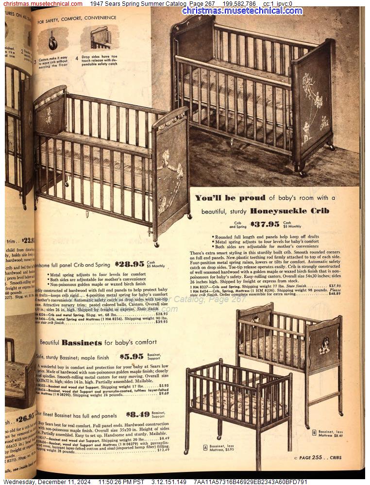 1947 Sears Spring Summer Catalog, Page 267