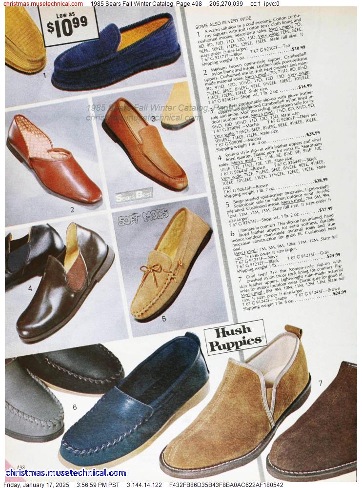 1985 Sears Fall Winter Catalog, Page 498