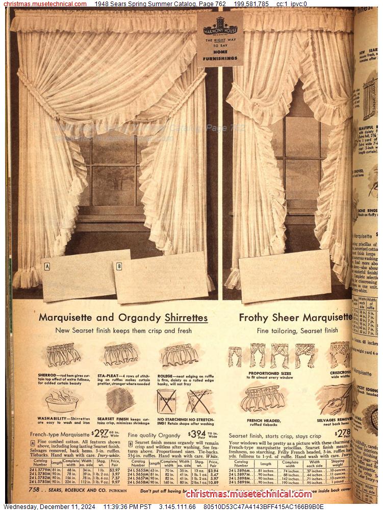 1948 Sears Spring Summer Catalog, Page 762