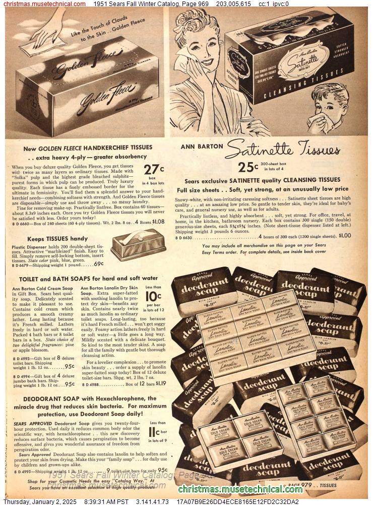 1951 Sears Fall Winter Catalog, Page 969