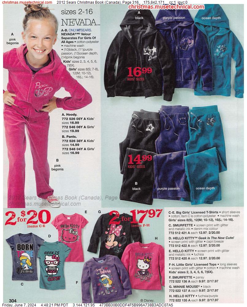 2012 Sears Christmas Book (Canada), Page 316