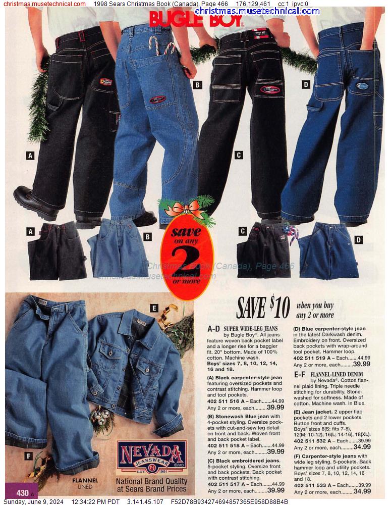 1998 Sears Christmas Book (Canada), Page 466