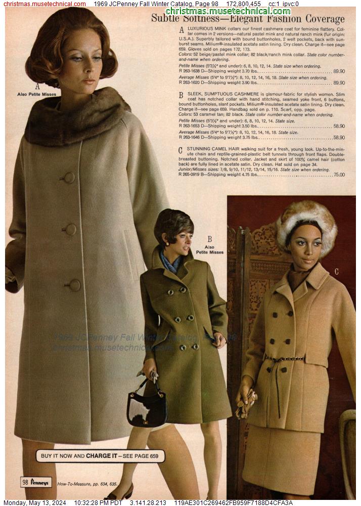 1969 JCPenney Fall Winter Catalog, Page 98