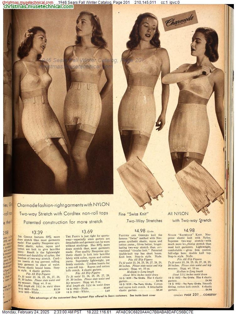 1946 Sears Fall Winter Catalog, Page 201