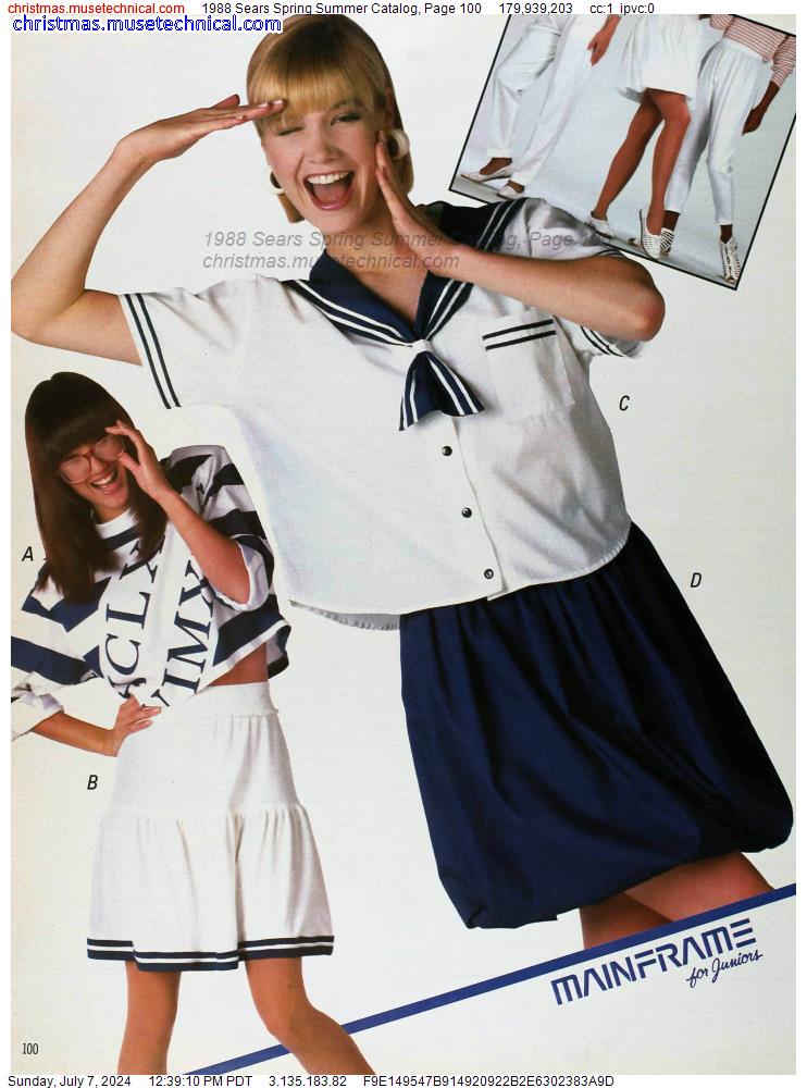 1988 Sears Spring Summer Catalog, Page 100