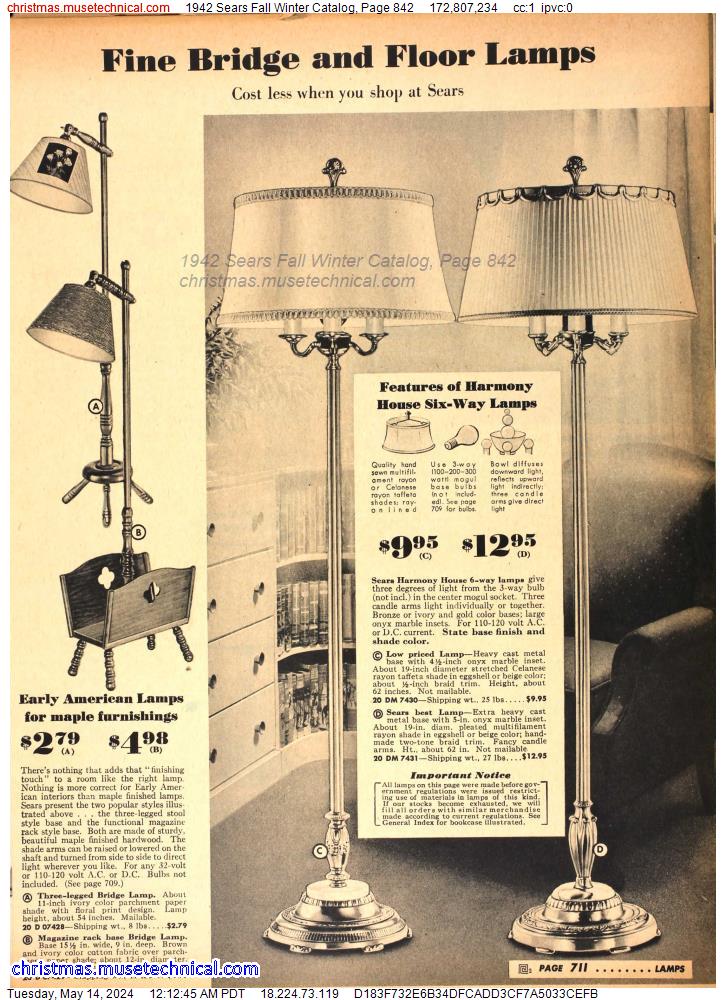 1942 Sears Fall Winter Catalog, Page 842
