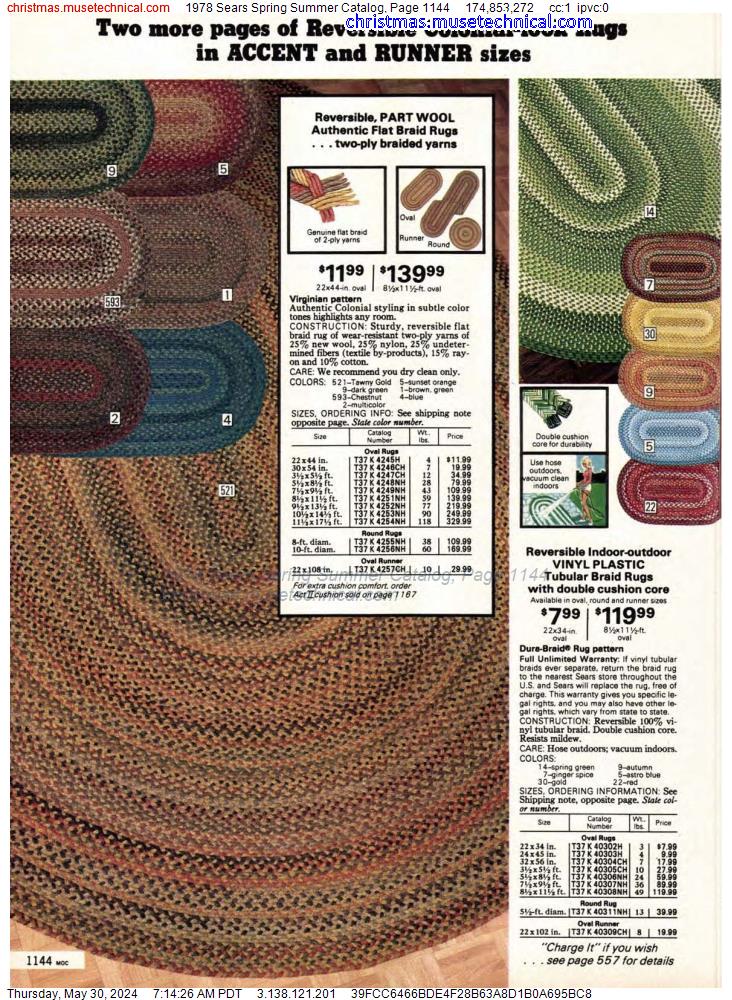 1978 Sears Spring Summer Catalog, Page 1144