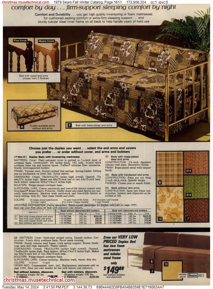 1979 Sears Fall Winter Catalog, Page 1611