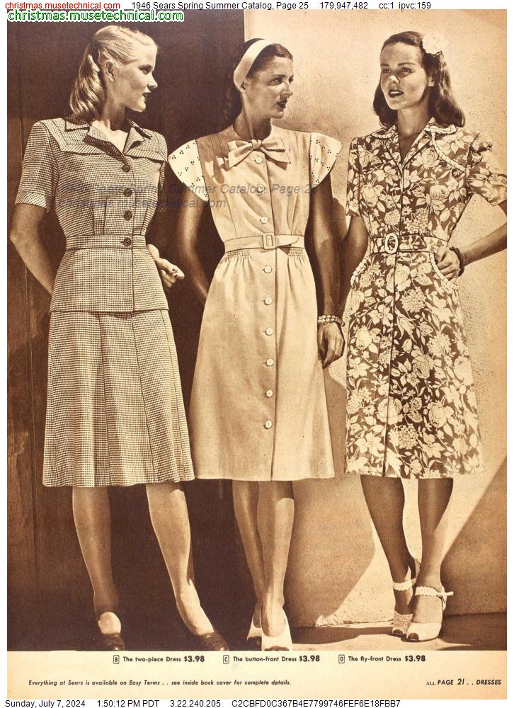 1946 Sears Spring Summer Catalog, Page 25