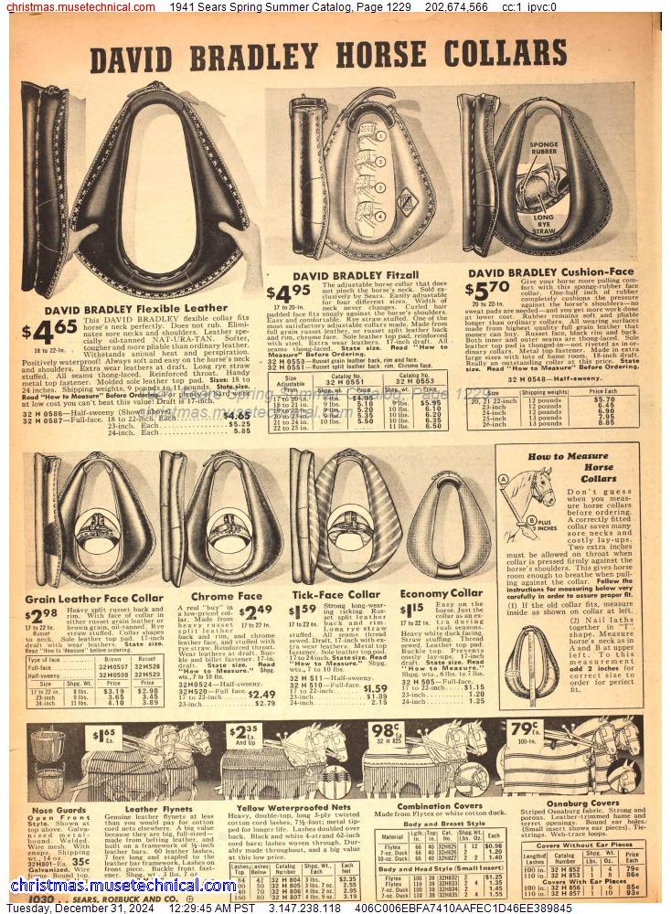 1941 Sears Spring Summer Catalog, Page 1229