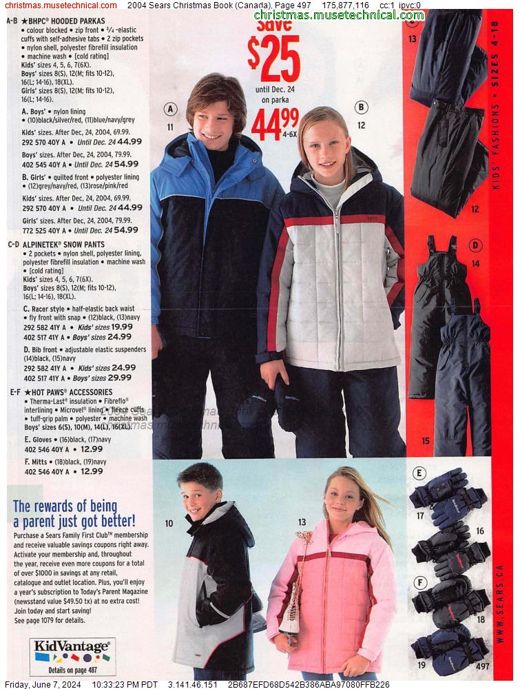 2004 Sears Christmas Book (Canada), Page 497