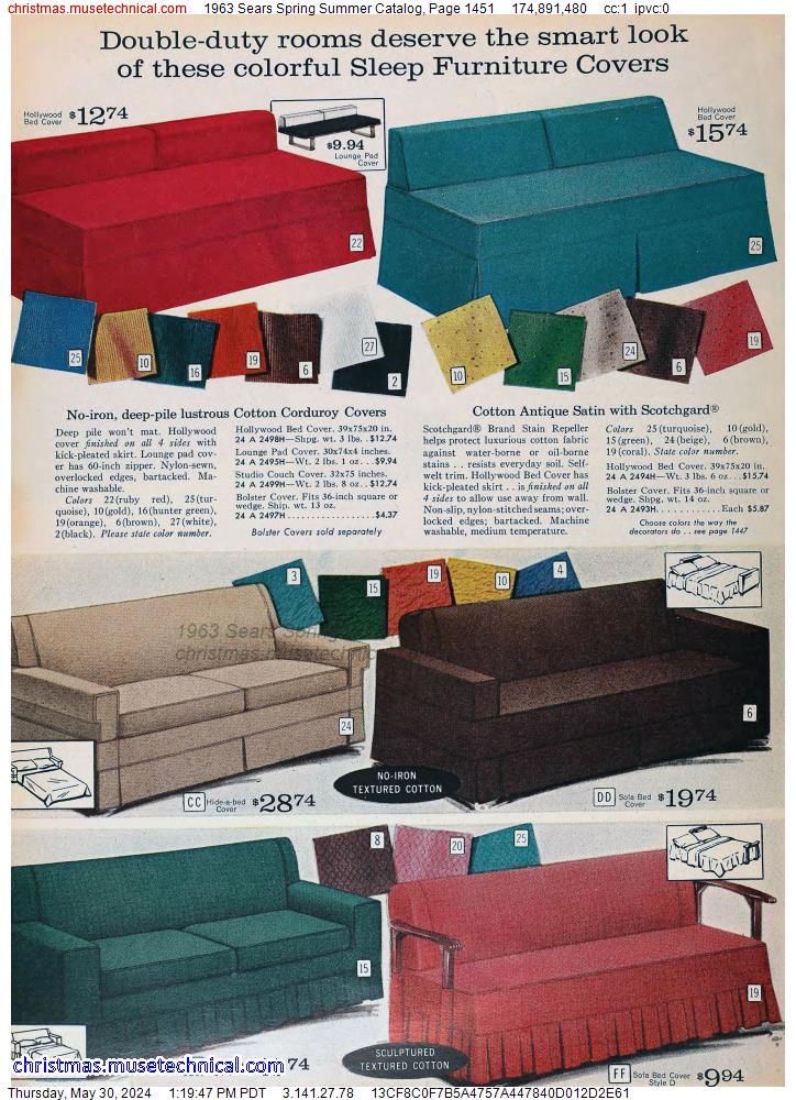 1963 Sears Spring Summer Catalog, Page 1451